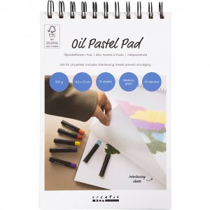 Oliepastelblok A5 300 g 15 vellen Oliepastelblok A5 300 g 15 vellen