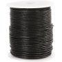 Leren koord - zwart - 2 mm - 50 m