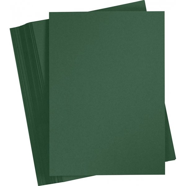 Gekleurd karton - donkergroen - A4 - 180 gr - 100 vellen