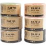 Raffia Papiergaren - gemengde kleuren - 6 x 100 m