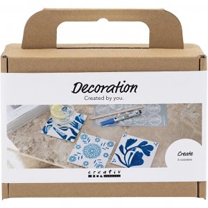 DIY-pakket - Porseleinen onderzetterdecoratie DIY-pakket - Porseleinen onderzetterdecoratie