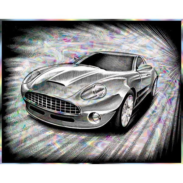 Krasfolie Holografisch - 305x229mm
