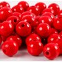 Houten kralen - 10 mm - rood - 20 gr