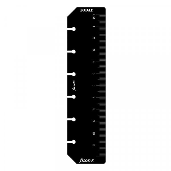 Liniaal/marker voor Filofax Pocket - Zwart