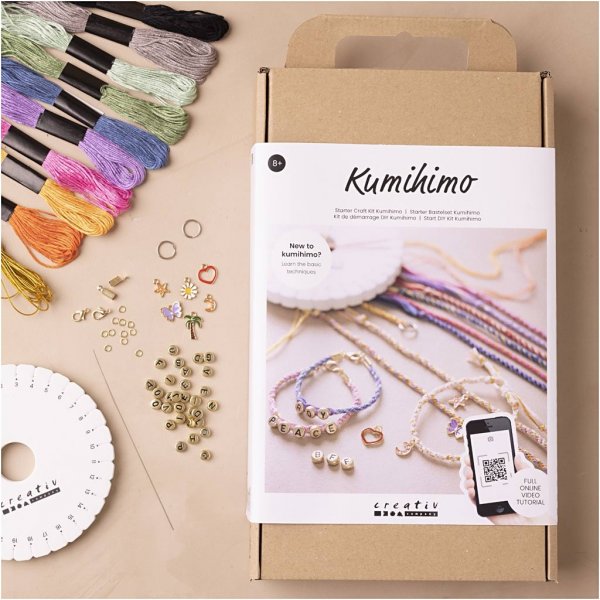 Start DIY Kit Kumihimo - Vriendschapsarmband Start DIY Kit Kumihimo - Vriendschapsarmband