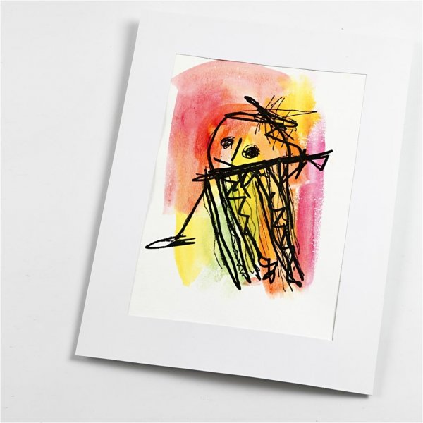 Passepartout kaders - wit - A3, A4, A5, A6 - 4 x 100 stuks Passepartout kaders - wit - A3, A4, A5, A6 - 4 x 100 stuks