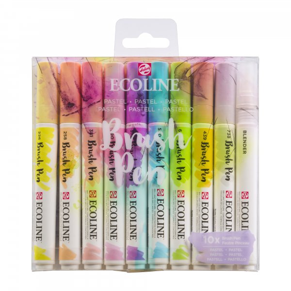 Ecoline Brush Pen 10-pack - Pastel