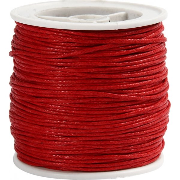 Katoenen koord - rood - 40 m