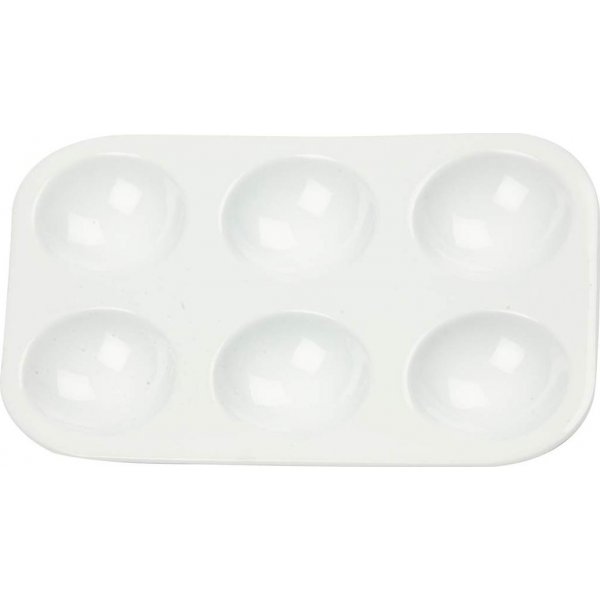 Palet - wit - 13 x 8,5 cm - 10 st