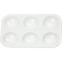 Palet - wit - 13 x 8,5 cm - 10 st