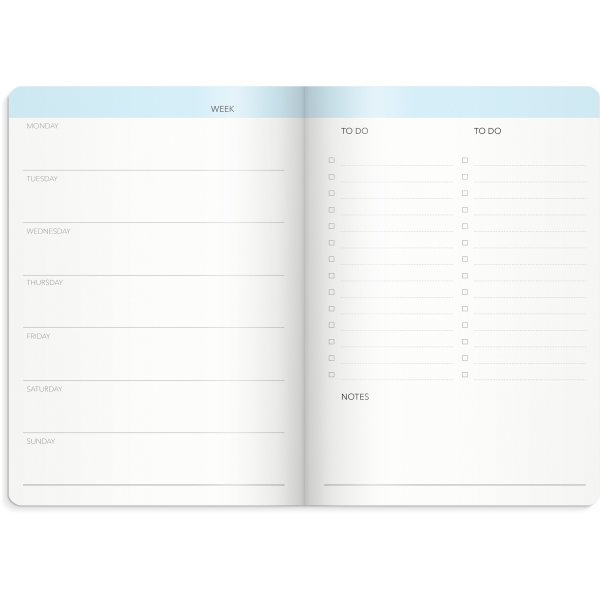 Weekplanner - Ongedateerd roze Weekplanner - Ongedateerd roze