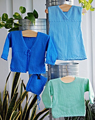 Breipatroon - Getextureerde gebreide jurk, vest, trui en muts