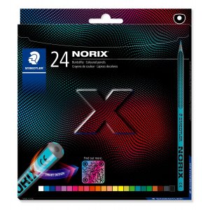 NORIX kleurpotloden, diverse kleuren - verpakking van 24 stuks NORIX kleurpotloden, diverse kleuren - verpakking van 24 stuks