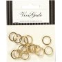 Splitring - verguld - 15 st