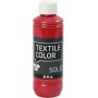 Textiel Solide textielverf - rood - dekkend - 250 ml