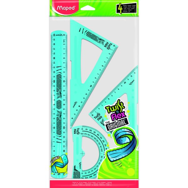 Liniaalset - Maped - Twist'n Flex Set 4-delig