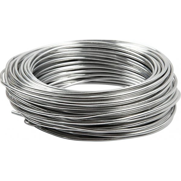Aluminiumdraad - 3 mm - zilver - 29 m