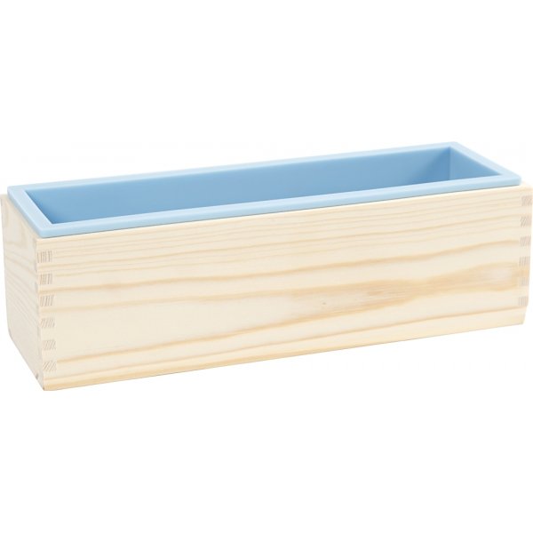 Siliconen mal in houten kistje Siliconen mal in houten kistje