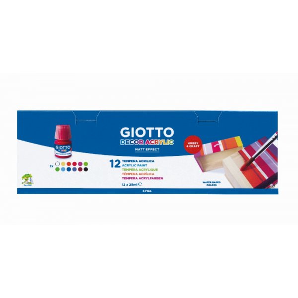 Acrylverf Giotto Decor - 12x25 ml