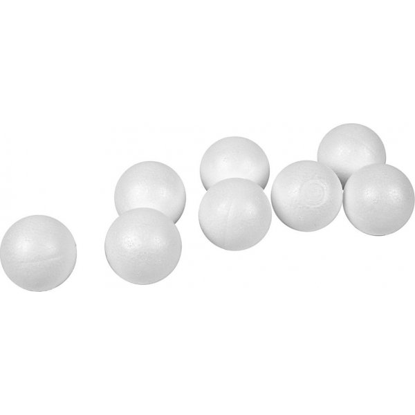 Piepschuim balletjes - wit - 4 cm - 100 st