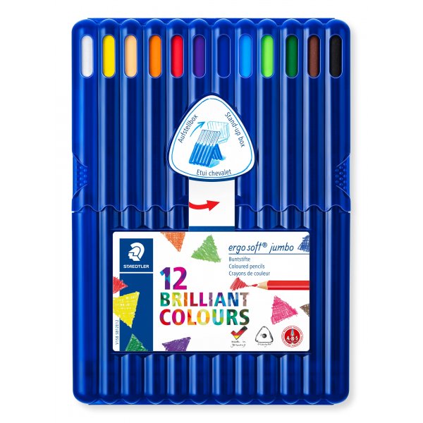 Ergo soft Kleurpotloden Jumbo - 12 potloden
