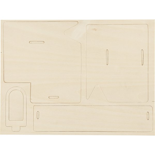 3D-bouwfiguur - Huis met oprit 3D-bouwfiguur - Huis met oprit