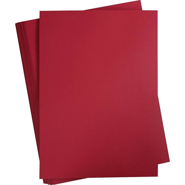Gekleurd karton - Kerstrood - A2 - 180 gr - 100 vellen