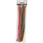 Pijpenrager - 6 mm - gemengde kleuren - gestreept - 30 st