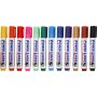 Whiteboardstiften 4 mm - Gemengde kleuren - 12 st