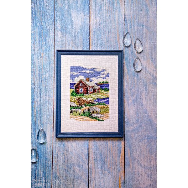 Borduurpakket Canvas - Archipelidylle