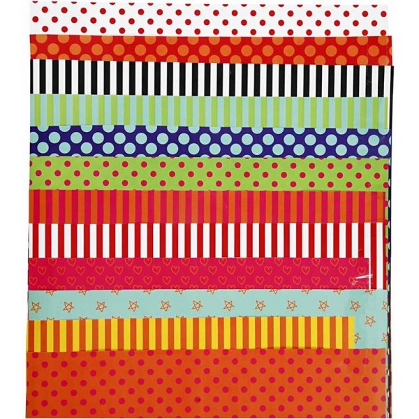 Glanzend papier - gemengde kleuren - Patroon - 50 vellen Glanzend papier - gemengde kleuren - Patroon - 50 vellen