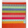 Glanzend papier - gemengde kleuren - Patroon - 50 vellen