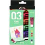 Schoolverf Acryl - Metallic - complementaire kleuren - metallic - 6 x 20 ml