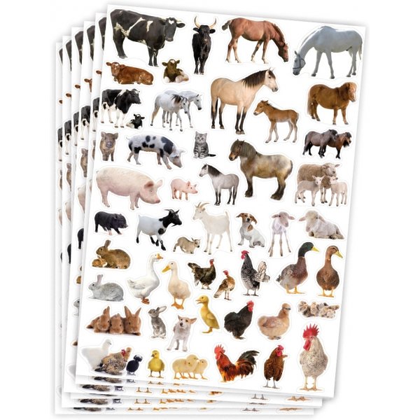 Stickers boerderijdieren - 300 st
