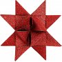 Sterrenstroken - rood - glitter, lak - 6,5+11,5 cm - 40 stroken
