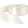 Satijnen lint - crme - B38 mm - 50 m