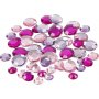 Strasstenen - paars - Rond - 6+9+12 mm - 360 st