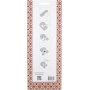 Knutselset - Gevlochten harten - rood/wit patroon - 8 st