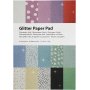 Glitterpapier in blokken - A4 - 30 vellen