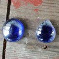 Klant imago Glazen bollen glinsterend 18 - 20 mm - lichtblauw 100 g / 20 st.