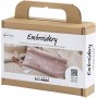 Mini DIY Kit Borduren - stoffige roos - Enveloptasje