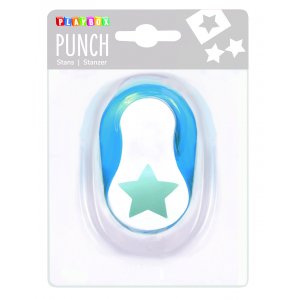 Punchster 2,5 cm - Blauw/wit Punchster 2,5 cm - Blauw/wit