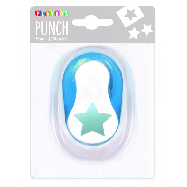 Punchster 2,5 cm - Blauw/wit Punchster 2,5 cm - Blauw/wit