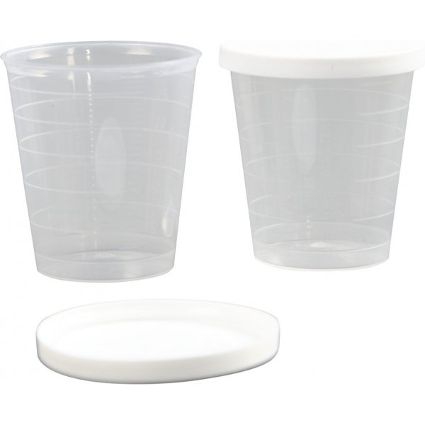 Beker met deksel - 30 ml - 75 st Beker met deksel - 30 ml - 75 st