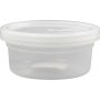 Plastic potje met deksel - 125 ml - 20 st