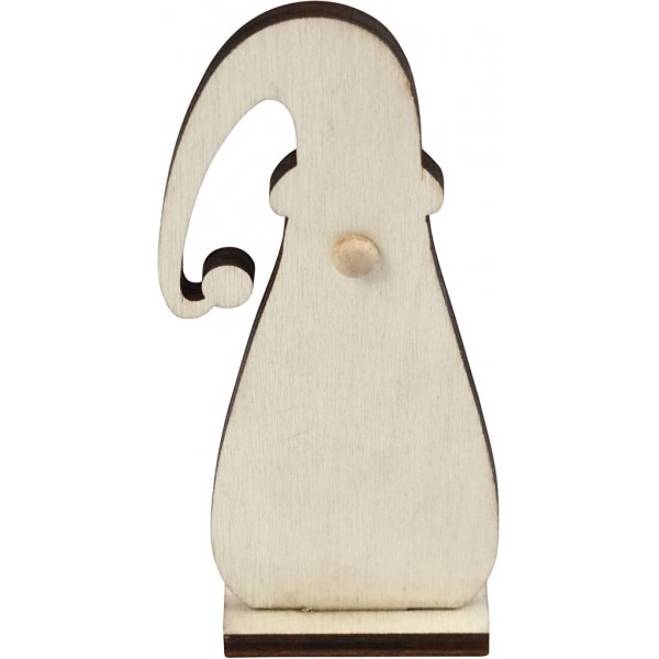 Kerstman gemaakt van hout - 3 st
