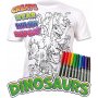 Kleur je T-shirt - Dinosaurussen