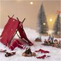 Mini bouwpakket Kerstmandeur - Op kampeertrip