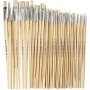 Natur Line Penselen - nr. 1+2+4+8+14+20 - bord - 64 st
