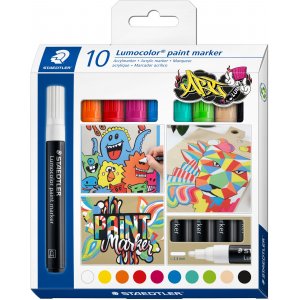 Lumocolor kleurmarkers, 10 stuks Lumocolor kleurmarkers, 10 stuks